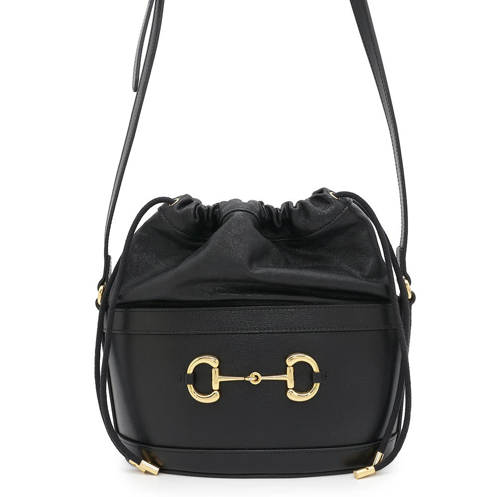 Gucci Bucket Black Horsebit Shoulder Bag - Picture 2 of 12